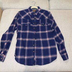 Jachs Blue and Pink Plaid Shirt